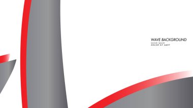 dalga arka plan gri kırmızı renk ile