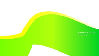 yeşil renk ve sarı soyut dalga arka plan
