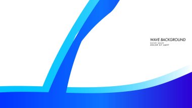 Soyut dalga arka plan mavi renk ile