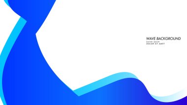 Soyut dalga arka plan mavi renk ile
