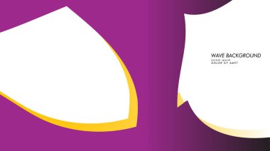 dalga geçmiş mor ve sarı renk ile