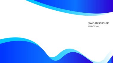 Soyut dalga arka plan mavi renk ile