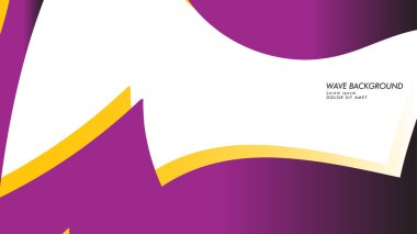dalga geçmiş mor ve sarı renk ile