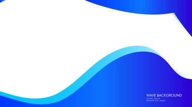 Soyut dalga arka plan mavi renk ile