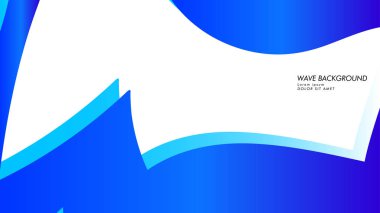 Soyut dalga arka plan mavi renk ile