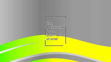 yeşil ve sarı gradyan ile soyut dalga arka plan