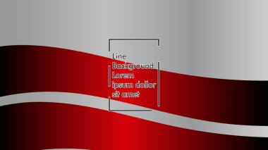 Dalgalı arka plan, kırmızı renk ve gri arka plan