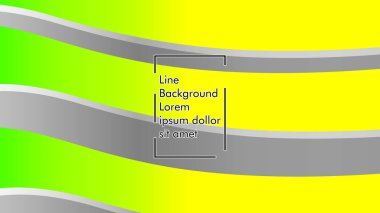 yeşil ve sarı gradyan ile soyut dalga arka plan