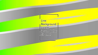 yeşil ve sarı gradyan ile soyut dalga arka plan