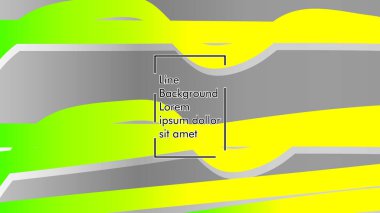 yeşil ve sarı gradyan ile soyut dalga arka plan