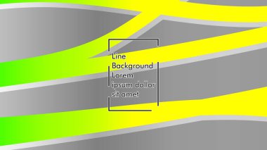 yeşil ve sarı gradyan ile soyut dalga arka plan