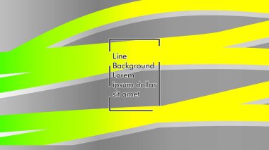 yeşil ve sarı gradyan ile soyut dalga arka plan