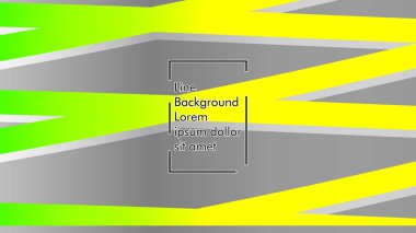 yeşil ve sarı gradyan ile soyut dalga arka plan