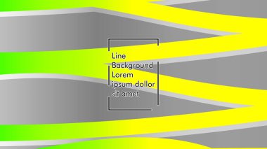 yeşil ve sarı gradyan ile soyut dalga arka plan