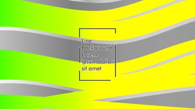 yeşil ve sarı gradyan ile soyut dalga arka plan