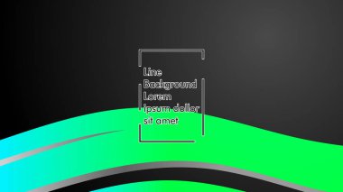 Soyut dalga geçmiş ile yeşil degrade