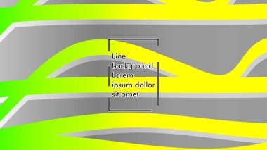 yeşil ve sarı gradyan ile soyut dalga arka plan