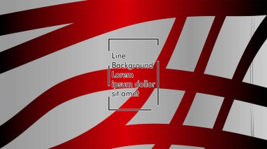 Dalgalı arka plan, kırmızı renk ve gri arka plan