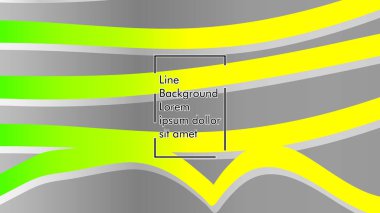yeşil ve sarı gradyan ile soyut dalga arka plan