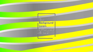 yeşil ve sarı gradyan ile soyut dalga arka plan