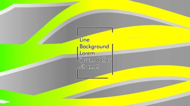 yeşil ve sarı gradyan ile soyut dalga arka plan