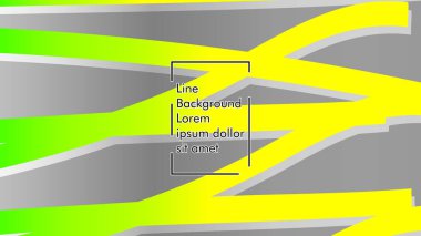 yeşil ve sarı gradyan ile soyut dalga arka plan