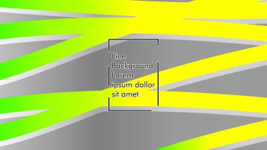 yeşil ve sarı gradyan ile soyut dalga arka plan