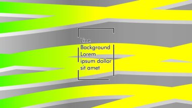 yeşil ve sarı gradyan ile soyut dalga arka plan