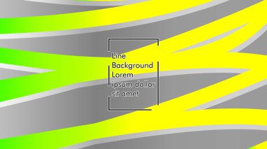 yeşil ve sarı gradyan ile soyut dalga arka plan