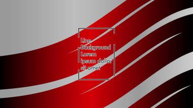 Dalgalı arka plan, kırmızı renk ve gri arka plan