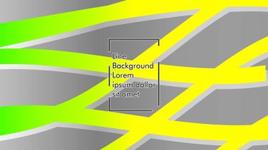 yeşil ve sarı gradyan ile soyut dalga arka plan