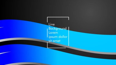 Soyut dalga arka plan mavi degrade ile