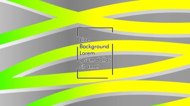 yeşil ve sarı gradyan ile soyut dalga arka plan