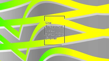 yeşil ve sarı gradyan ile soyut dalga arka plan