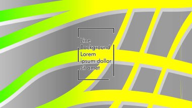 yeşil ve sarı gradyan ile soyut dalga arka plan