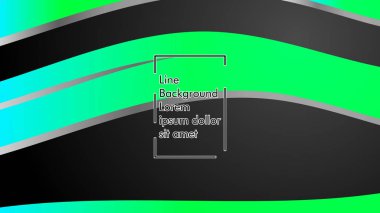 Soyut dalga geçmiş ile yeşil degrade