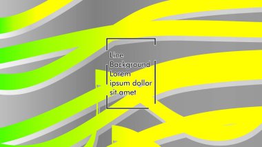 yeşil ve sarı gradyan ile soyut dalga arka plan