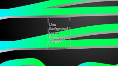 Soyut dalga geçmiş ile yeşil degrade