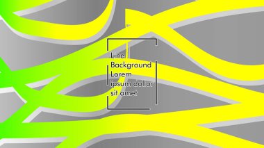 yeşil ve sarı gradyan ile soyut dalga arka plan