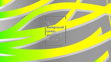 yeşil ve sarı gradyan ile soyut dalga arka plan