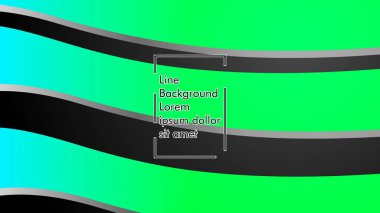 Soyut dalga geçmiş ile yeşil degrade