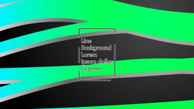 Soyut dalga geçmiş ile yeşil degrade