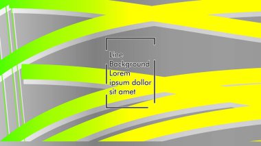 yeşil ve sarı gradyan ile soyut dalga arka plan