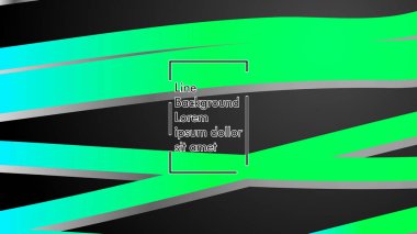 Soyut dalga geçmiş ile yeşil degrade