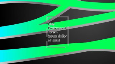 Soyut dalga geçmiş ile yeşil degrade