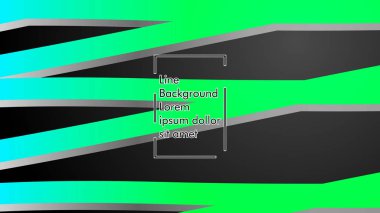 Soyut dalga geçmiş ile yeşil degrade