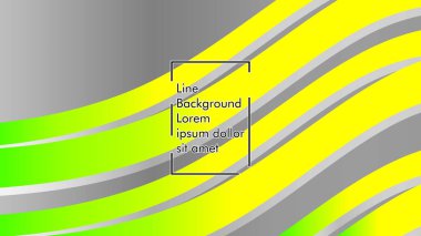 yeşil ve sarı gradyan ile soyut dalga arka plan