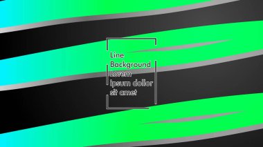 Soyut dalga geçmiş ile yeşil degrade