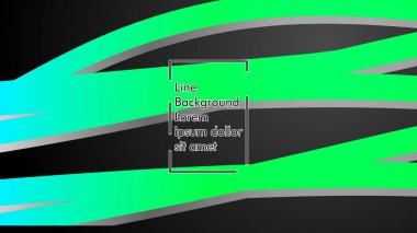 Soyut dalga geçmiş ile yeşil degrade