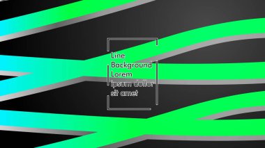 Soyut dalga geçmiş ile yeşil degrade